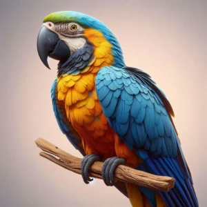 Guacamaya de resina