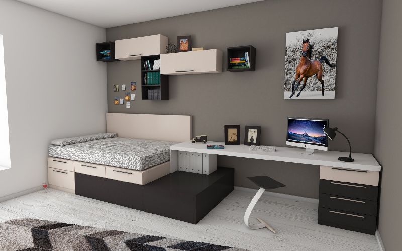 Decoración Dormitorio y Estudio